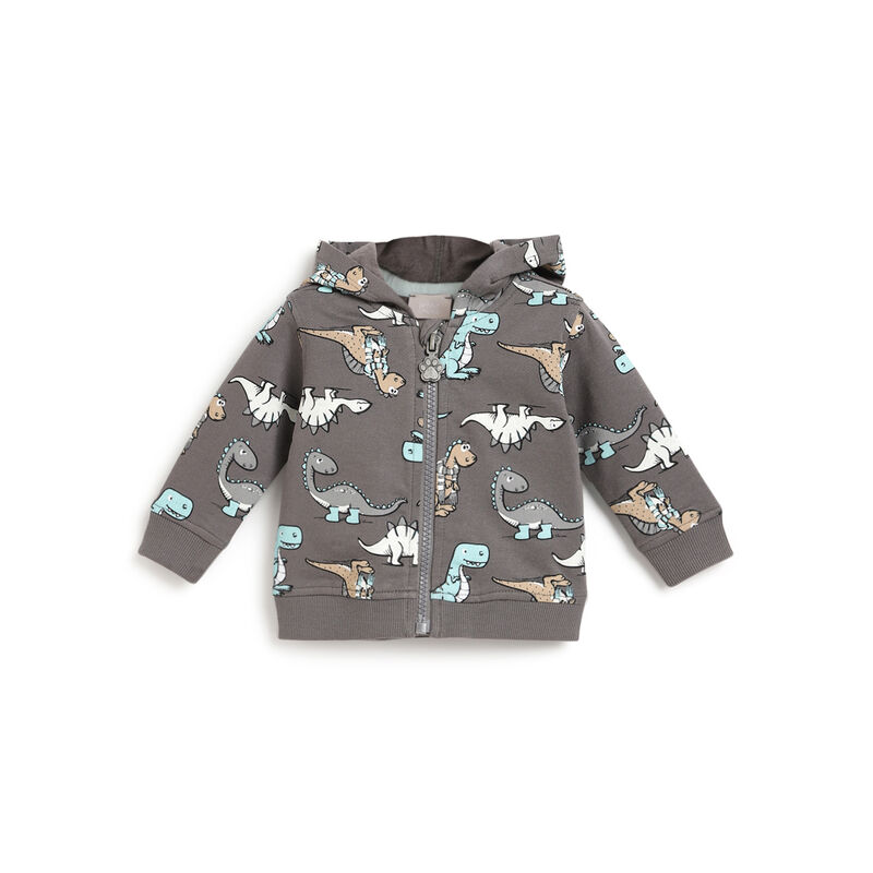 Boys Medium Grey Printed Sweatshirt image number 0